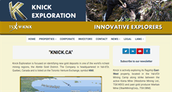 Desktop Screenshot of knick.ca