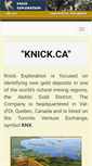 Mobile Screenshot of knick.ca
